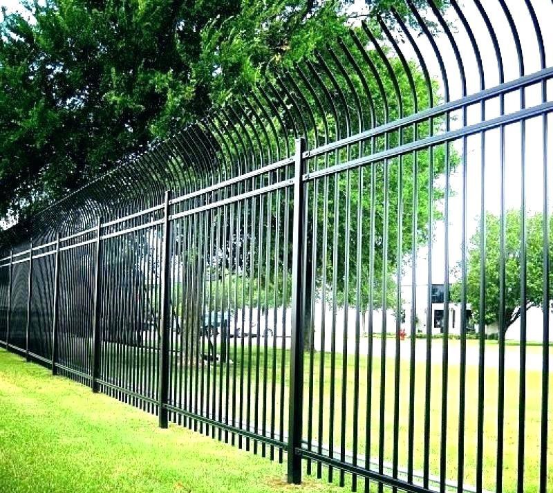 Curved Top Steel Fence